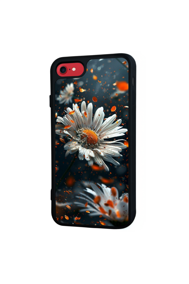 iPhone 7 Uyumlu Cicek Tasarımlı Glossy Premium Kılıf