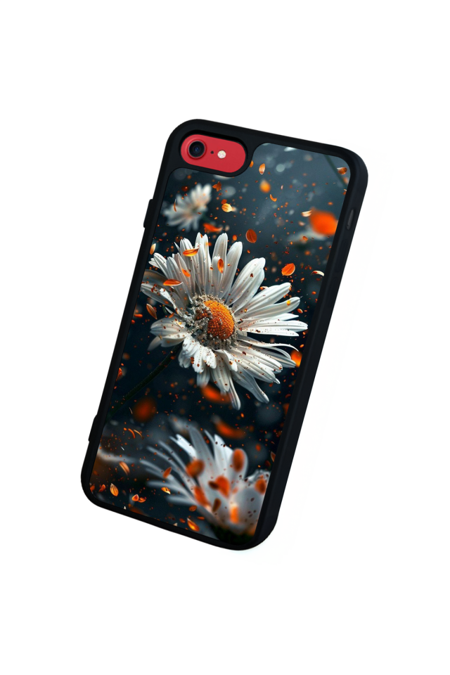 iPhone 7 Uyumlu Cicek Tasarımlı Glossy Premium Kılıf