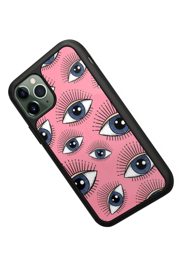 iPhone 11 Pro Max Uyumlu Göz Tasarımlı Glossy Premium Kılıf