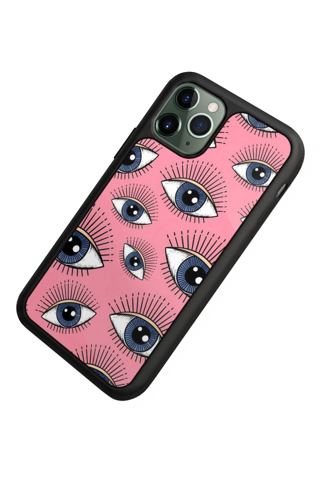 iPhone 11 Pro Max Uyumlu Göz Tasarımlı Glossy Premium Kılıf