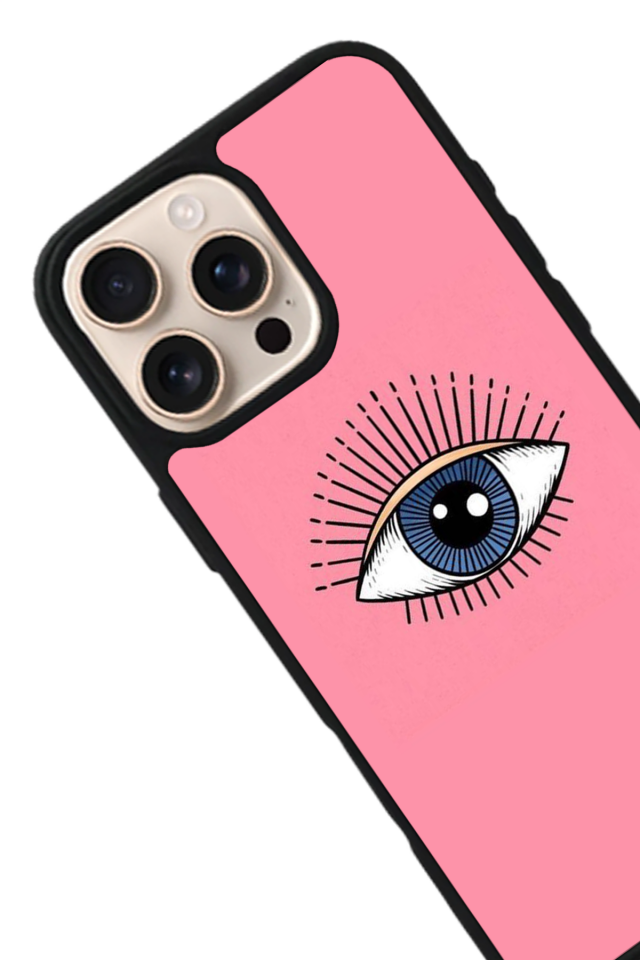 iPhone 14 Pro Uyumlu Göz Tasarımlı Glossy Premium Kılıf