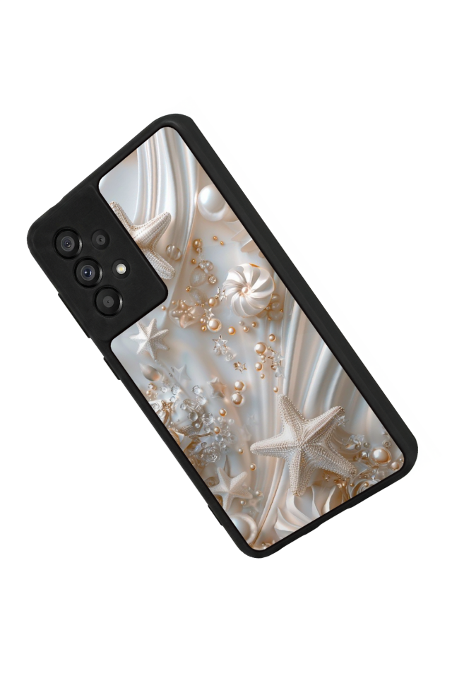 Samsung Galaxy A73 Uyumlu  İnci Tasarımlı Glossy Premium Kılıf
