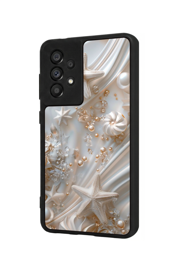 Samsung Galaxy A73 Uyumlu  İnci Tasarımlı Glossy Premium Kılıf