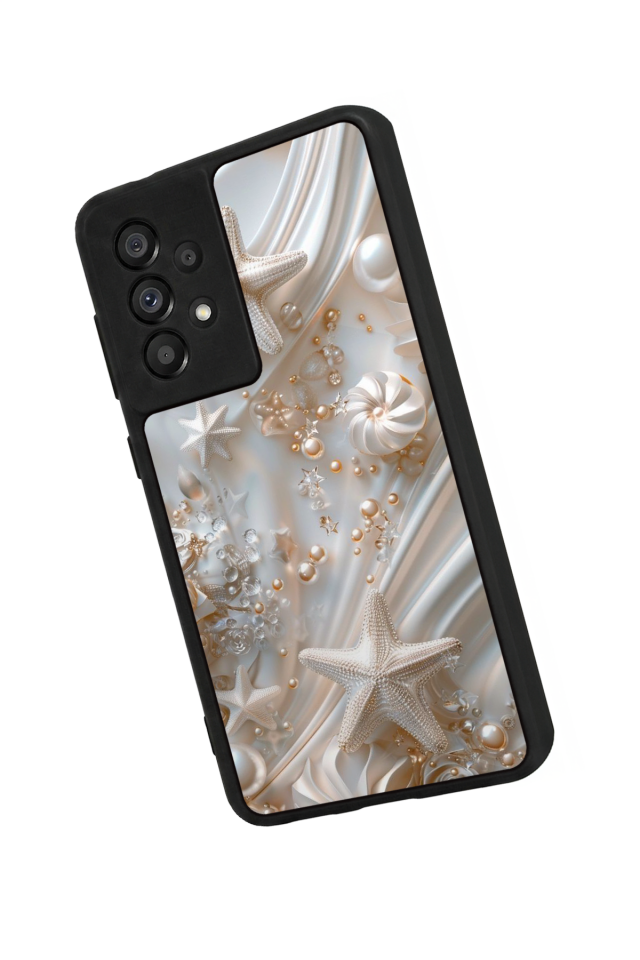 Samsung Galaxy A73 Uyumlu  İnci Tasarımlı Glossy Premium Kılıf