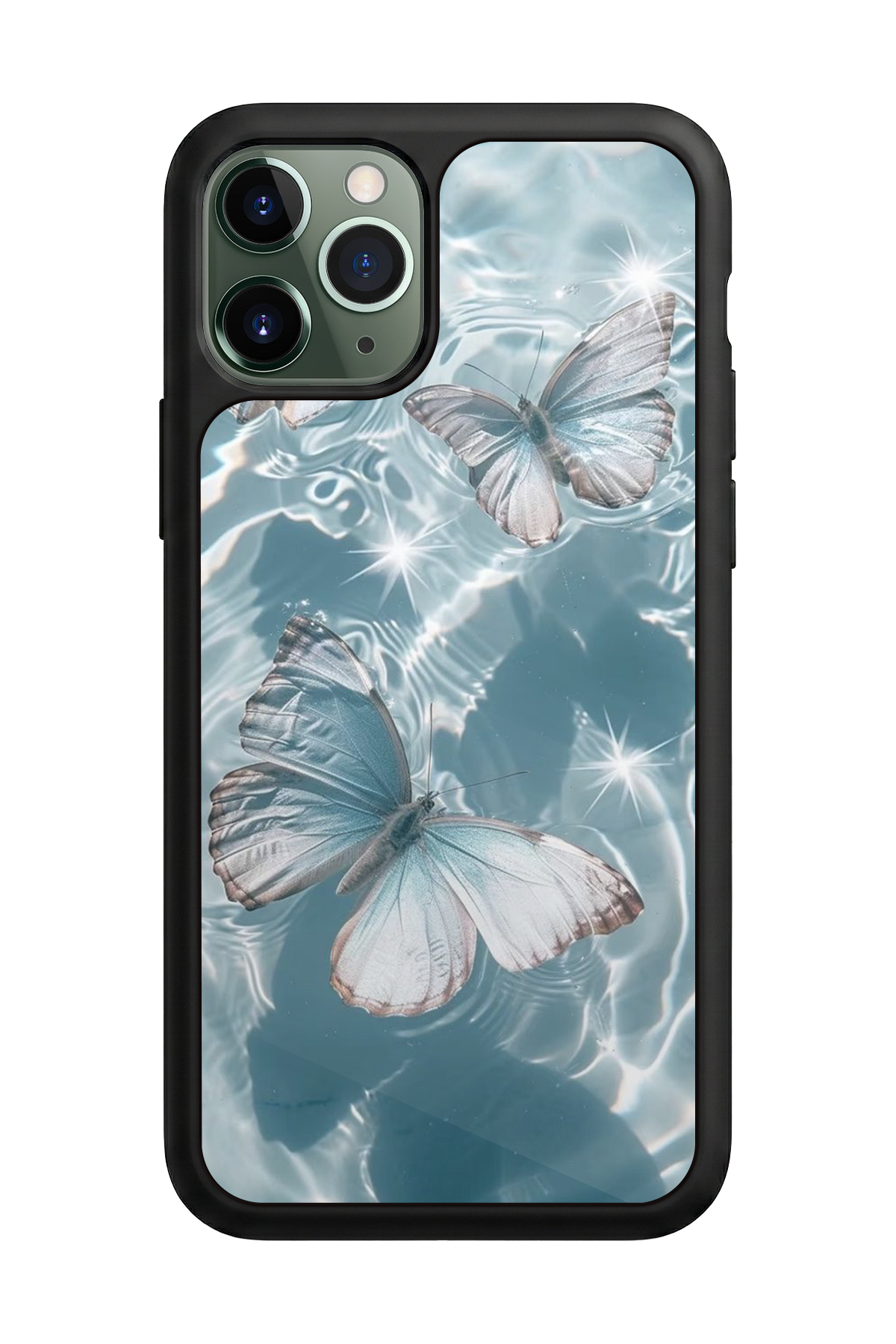 iPhone 11 Pro Uyumlu Kelebek Tasarımlı Glossy Premium Kılıf