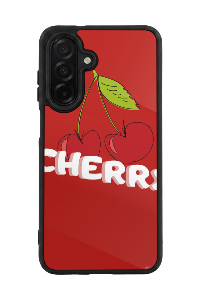 Samsung Galaxy A36 Uyumlu Kiraz Tasarımlı Glossy Premium Kılıf