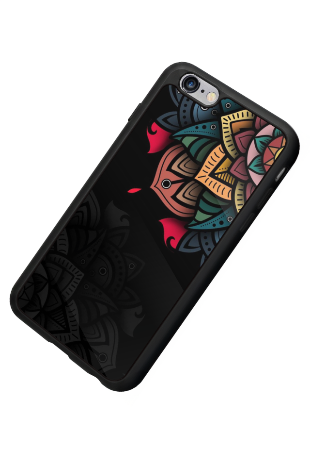 iPhone 6s Plus Uyumlu Mandala Tasarımlı Glossy Premium Kılıf
