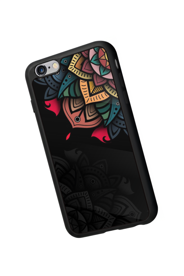 iPhone 6s Plus Uyumlu Mandala Tasarımlı Glossy Premium Kılıf