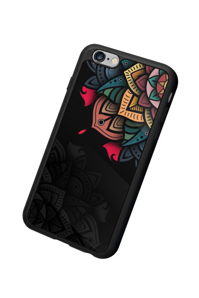 iPhone 6s Plus Uyumlu Mandala Tasarımlı Glossy Premium Kılıf