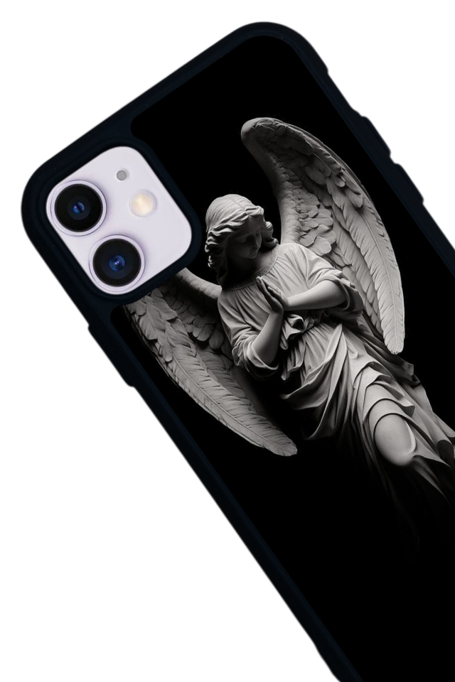 iPhone 11 Uyumlu Melek Tasarımlı Glossy Premium Kılıf