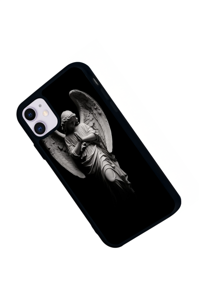 iPhone 11 Uyumlu Melek Tasarımlı Glossy Premium Kılıf