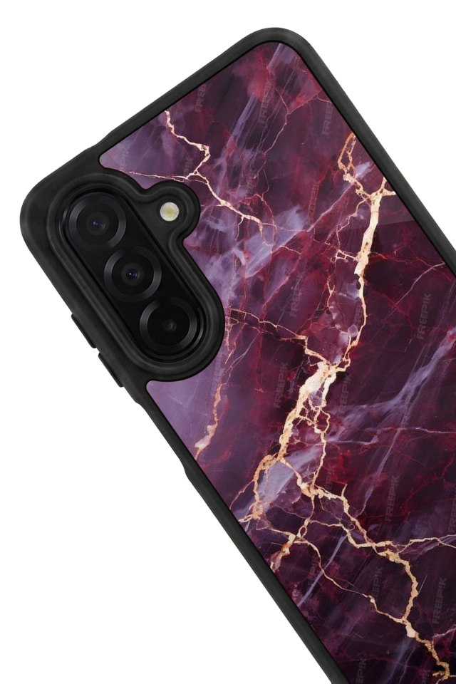 Samsung Galaxy A56 Uyumlu Mermer Marble Tasarımlı Glossy Premium Kılıf