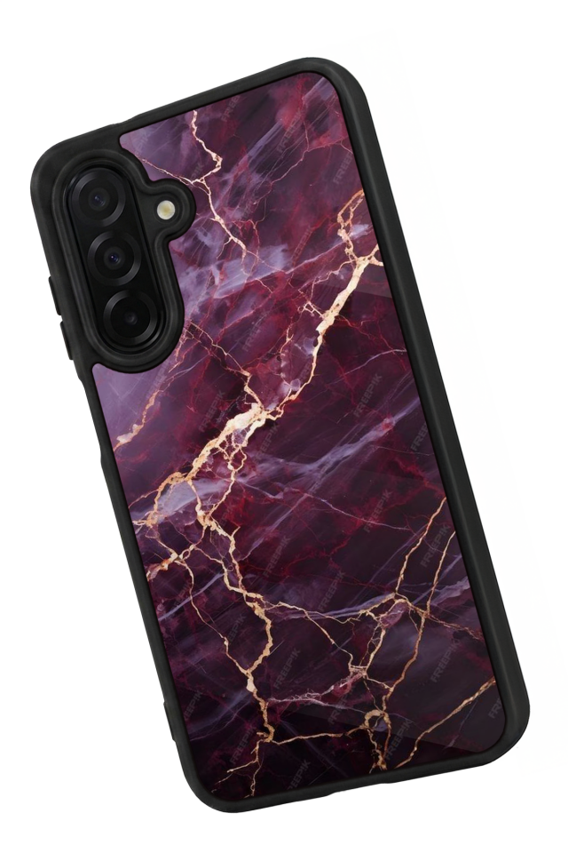 Samsung Galaxy A56 Uyumlu Mermer Marble Tasarımlı Glossy Premium Kılıf