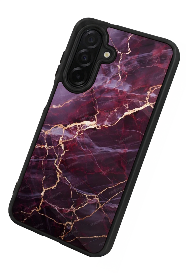 Samsung Galaxy A56 Uyumlu Mermer Marble Tasarımlı Glossy Premium Kılıf