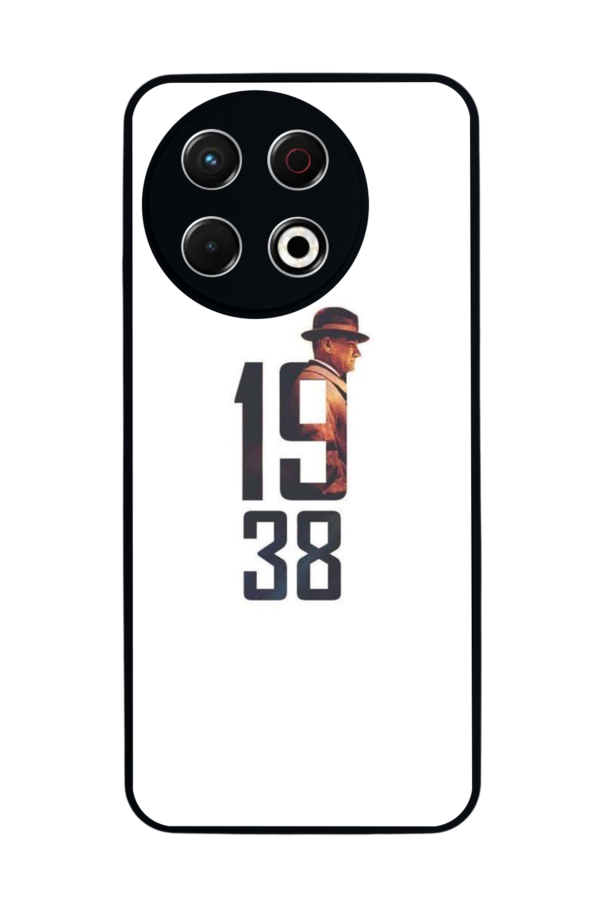 Tecno Spark 30 Pro Uyumlu Mustafa Kemal Ataturk Tasarımlı Glossy Premium Kılıf