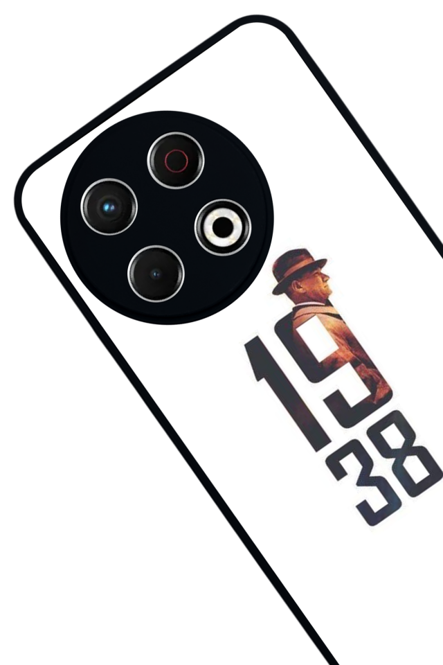 Tecno Spark 30 Pro Uyumlu Mustafa Kemal Ataturk Tasarımlı Glossy Premium Kılıf