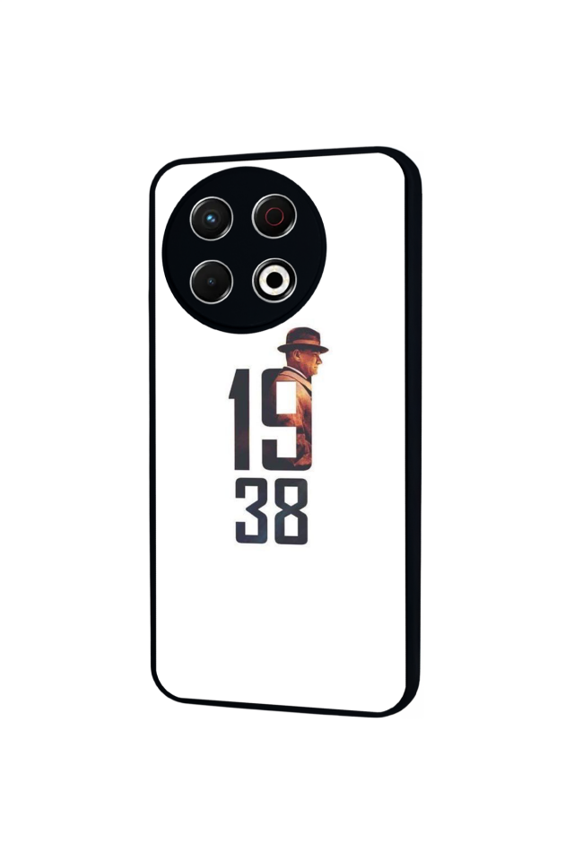 Tecno Spark 30 Pro Uyumlu Mustafa Kemal Ataturk Tasarımlı Glossy Premium Kılıf