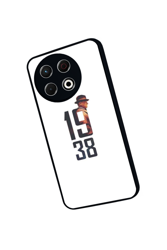 Tecno Spark 30 Pro Uyumlu Mustafa Kemal Ataturk Tasarımlı Glossy Premium Kılıf