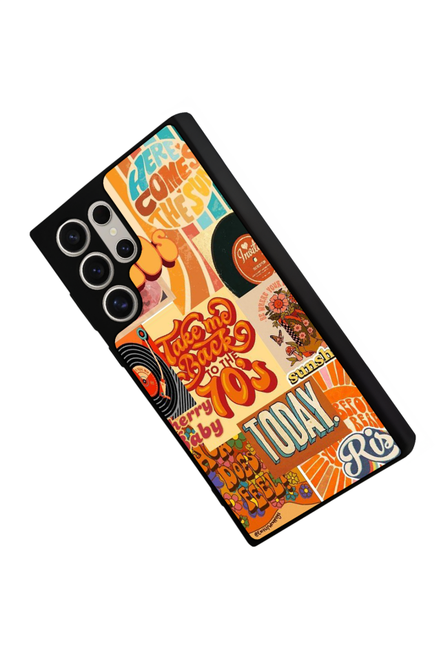 Samsung Galaxy S22 Ultra Uyumlu Poster Tasarımlı Glossy Premium Kılıf