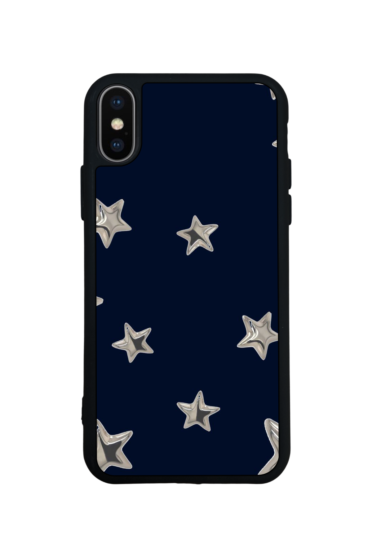 iPhone X/ XS Uyumlu Retro Yildizlar Tasarımlı Glossy Premium Kılıf