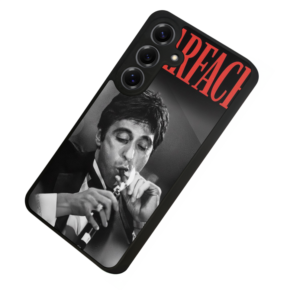 Samsung Galaxy S25 Uyumlu Scarface Tasarımlı Glossy Premium Kılıf