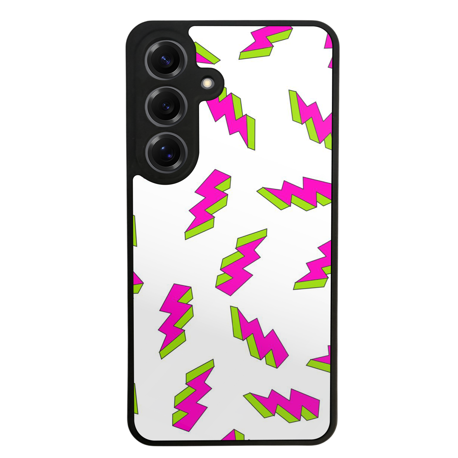 Samsung Galaxy S25 Uyumlu Simsek Tasarımlı Glossy Premium Kılıf