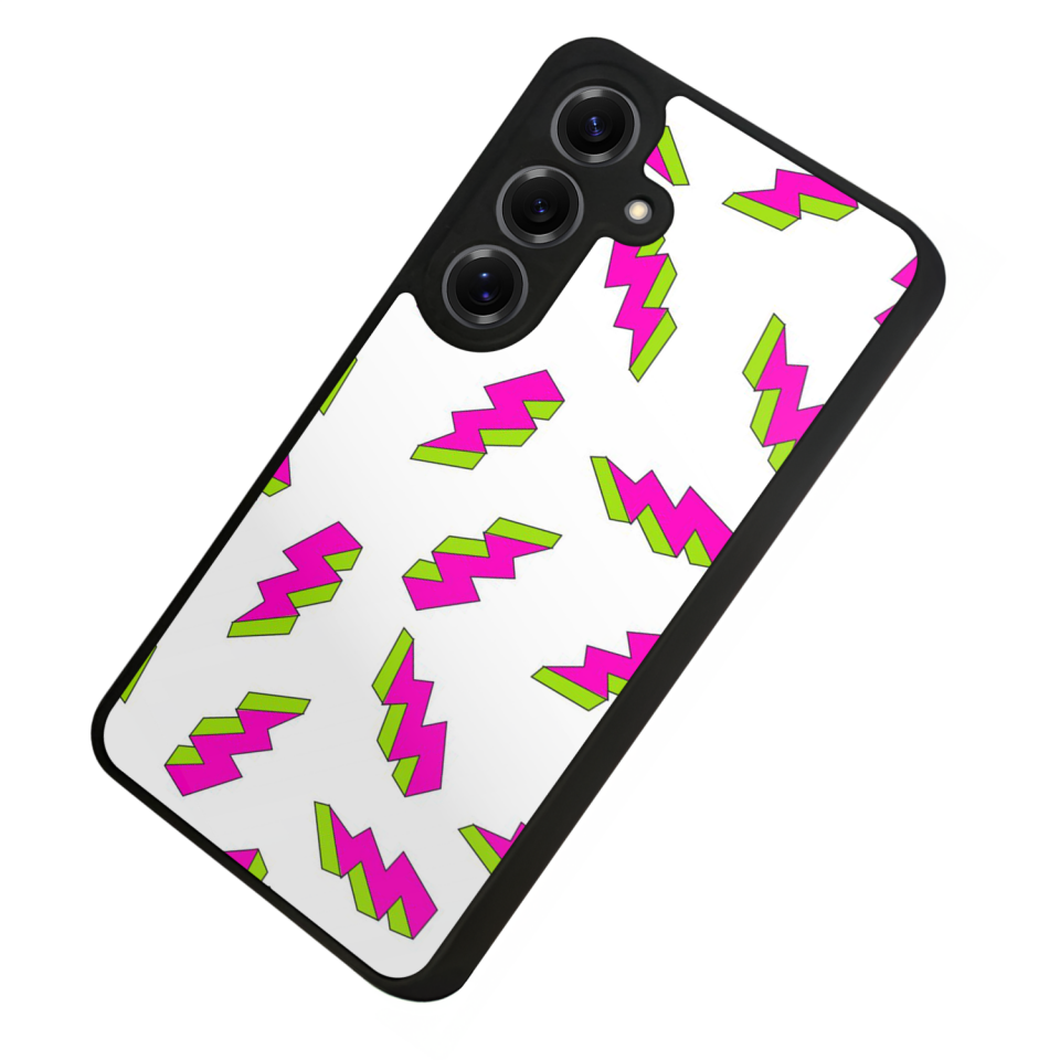 Samsung Galaxy S25 Uyumlu Simsek Tasarımlı Glossy Premium Kılıf