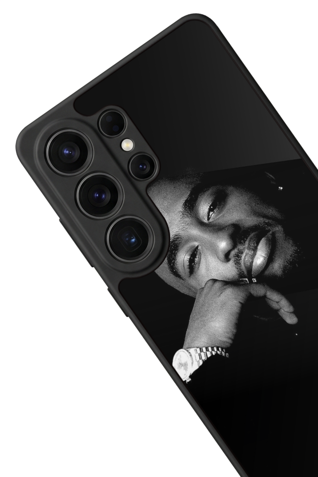 Samsung Galaxy S26 Ultra Uyumlu Tupac Tasarımlı Glossy Premium Kılıf