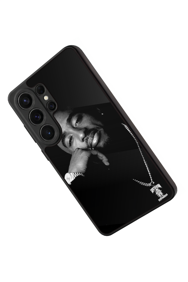 Samsung Galaxy S26 Ultra Uyumlu Tupac Tasarımlı Glossy Premium Kılıf