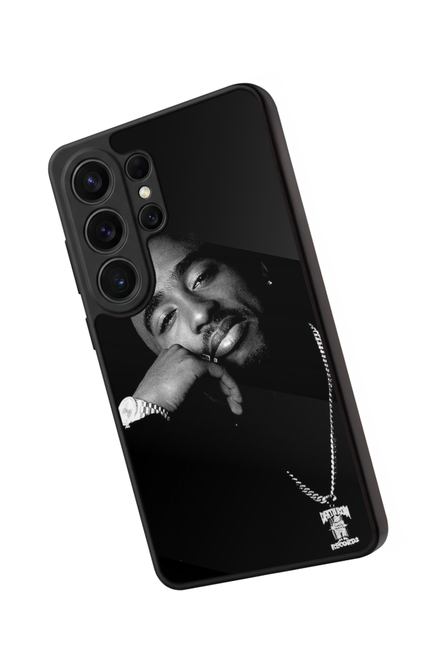 Samsung Galaxy S26 Ultra Uyumlu Tupac Tasarımlı Glossy Premium Kılıf