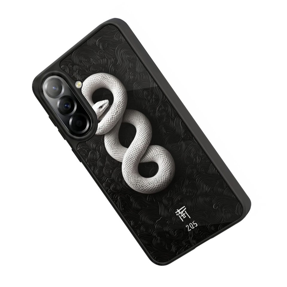 Samsung Galaxy A37 Uyumlu Yılan Tasarımlı Glossy Premium Kılıf