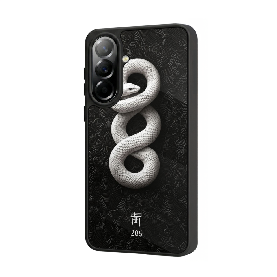 Samsung Galaxy A37 Uyumlu Yılan Tasarımlı Glossy Premium Kılıf