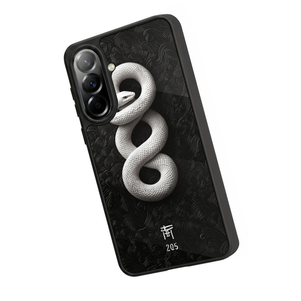 Samsung Galaxy A37 Uyumlu Yılan Tasarımlı Glossy Premium Kılıf