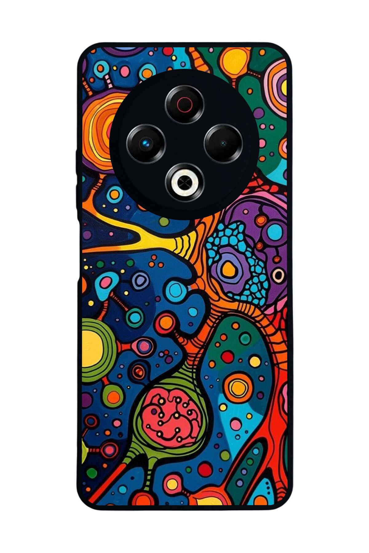 Tecno Spark 30 Uyumlu Abstract Tasarımlı Glossy Premium Kılıf