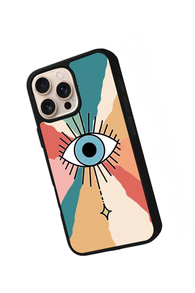 iPhone 14 Pro Uyumlu Göz Tasarımlı Glossy Premium Kılıf