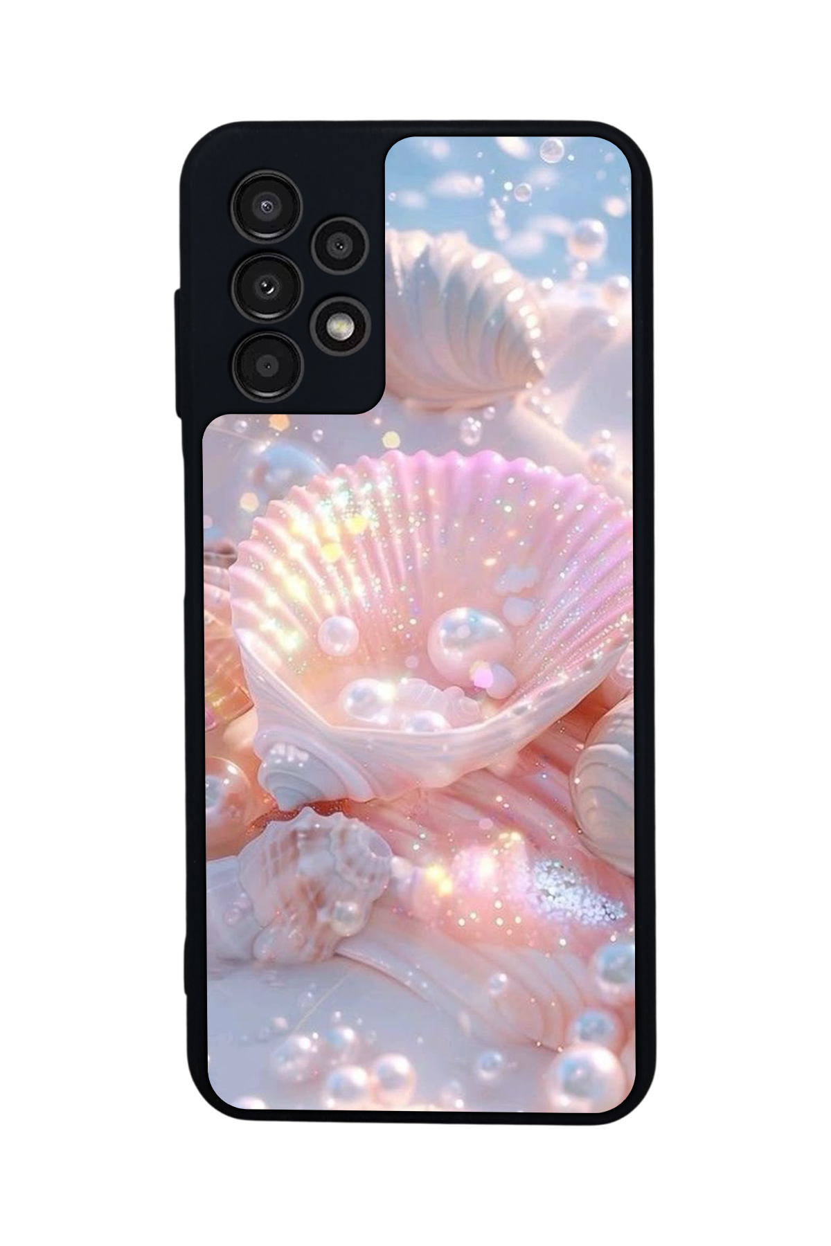 Samsung Galaxy A23 Uyumlu  İnci Tasarımlı Glossy Premium Kılıf
