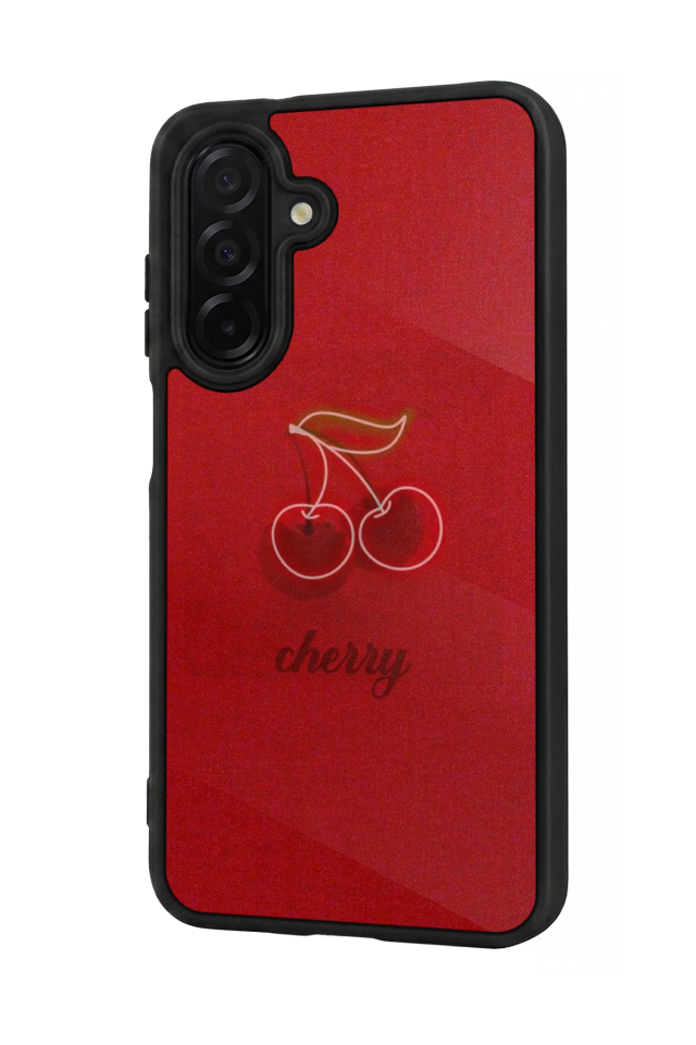 Samsung Galaxy A36 Uyumlu Kiraz Tasarımlı Glossy Premium Kılıf