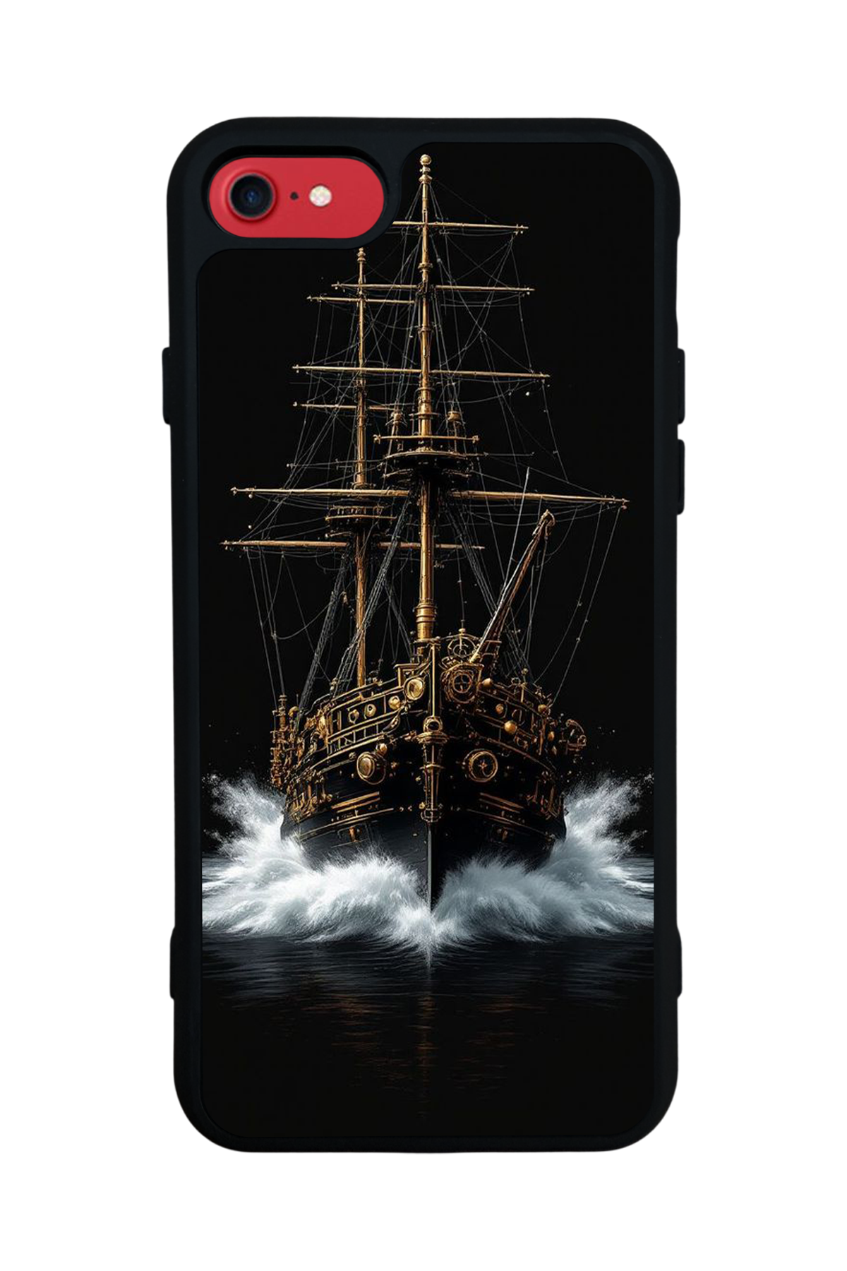 iPhone SE Uyumlu Korsan Tasarımlı Glossy Premium Kılıf
