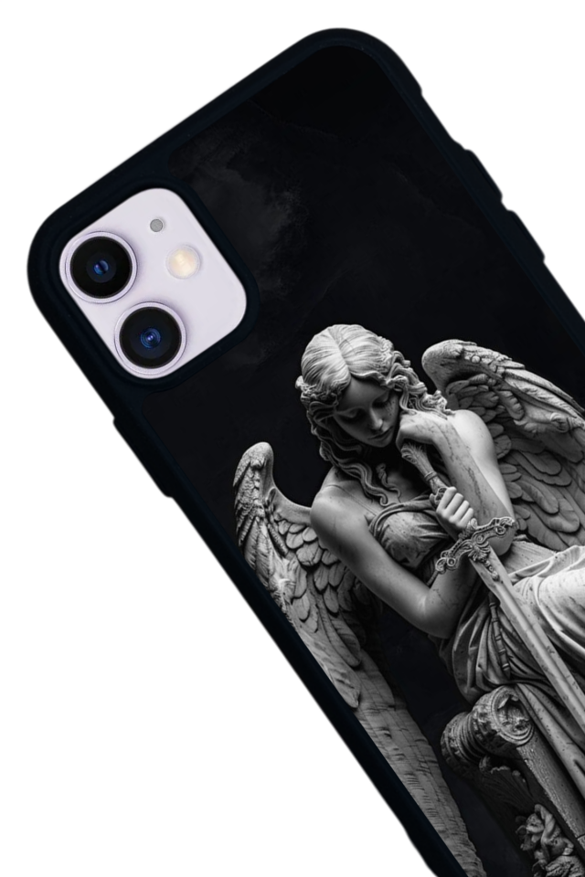 iPhone 11 Uyumlu Melek Tasarımlı Glossy Premium Kılıf