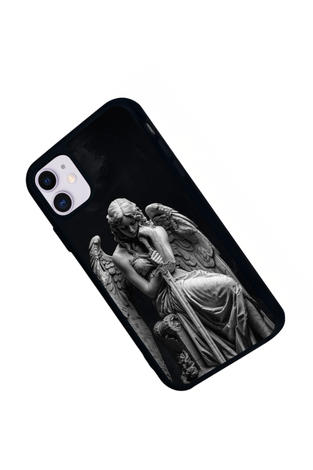 iPhone 11 Uyumlu Melek Tasarımlı Glossy Premium Kılıf