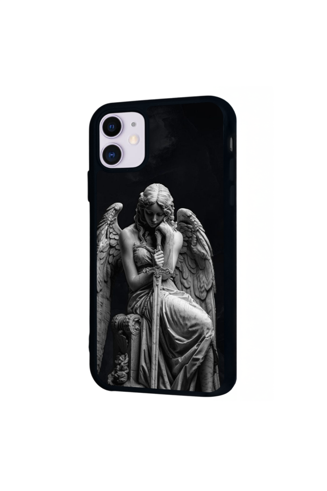 iPhone 11 Uyumlu Melek Tasarımlı Glossy Premium Kılıf