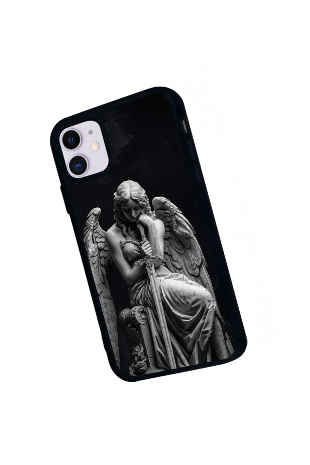 iPhone 11 Uyumlu Melek Tasarımlı Glossy Premium Kılıf