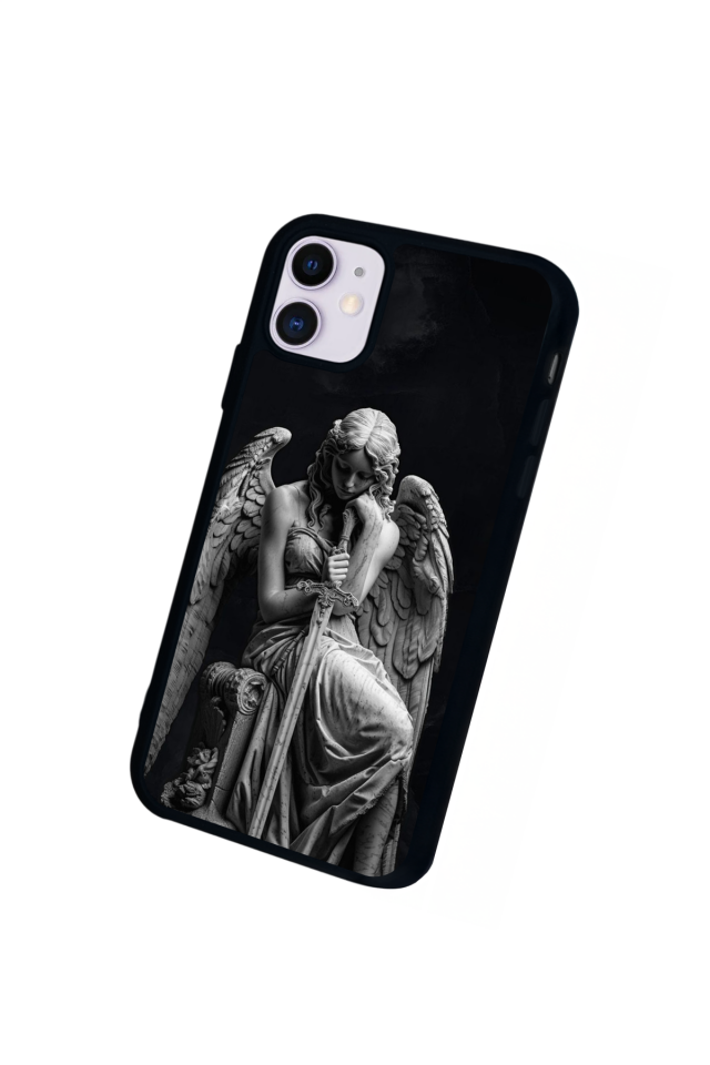 iPhone 11 Uyumlu Melek Tasarımlı Glossy Premium Kılıf