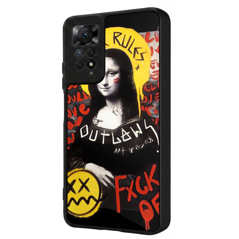 Xiaomi Redmi Note 11 Pro Uyumlu Monalisa Tasarımlı Glossy Premium Kılıf