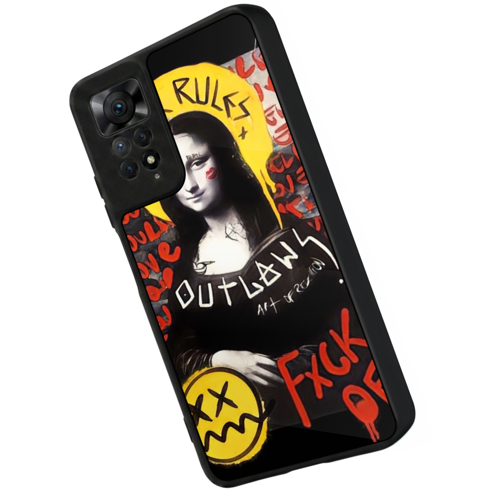 Xiaomi Redmi Note 11 Pro Uyumlu Monalisa Tasarımlı Glossy Premium Kılıf