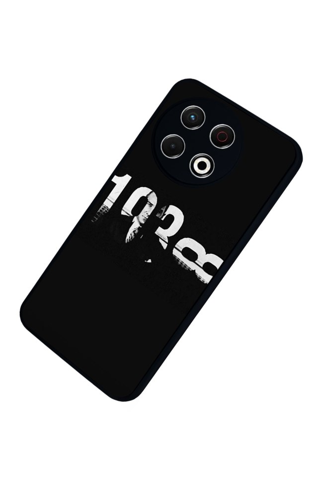 Tecno Spark 30 Pro Uyumlu Mustafa Kemal Ataturk Tasarımlı Glossy Premium Kılıf