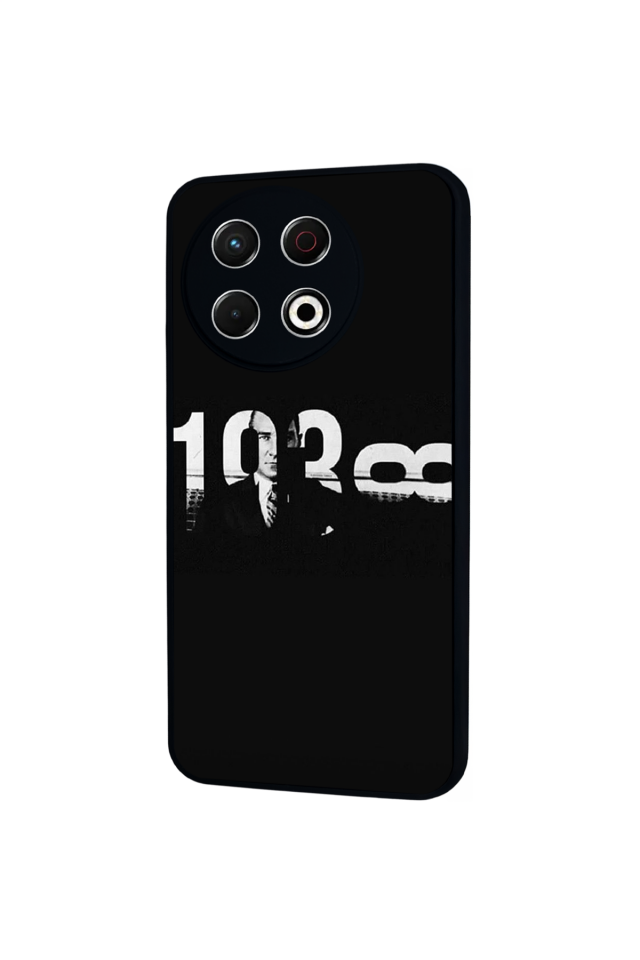 Tecno Spark 30 Pro Uyumlu Mustafa Kemal Ataturk Tasarımlı Glossy Premium Kılıf