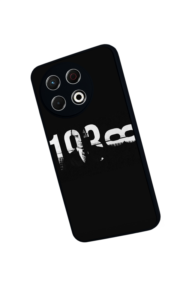 Tecno Spark 30 Pro Uyumlu Mustafa Kemal Ataturk Tasarımlı Glossy Premium Kılıf