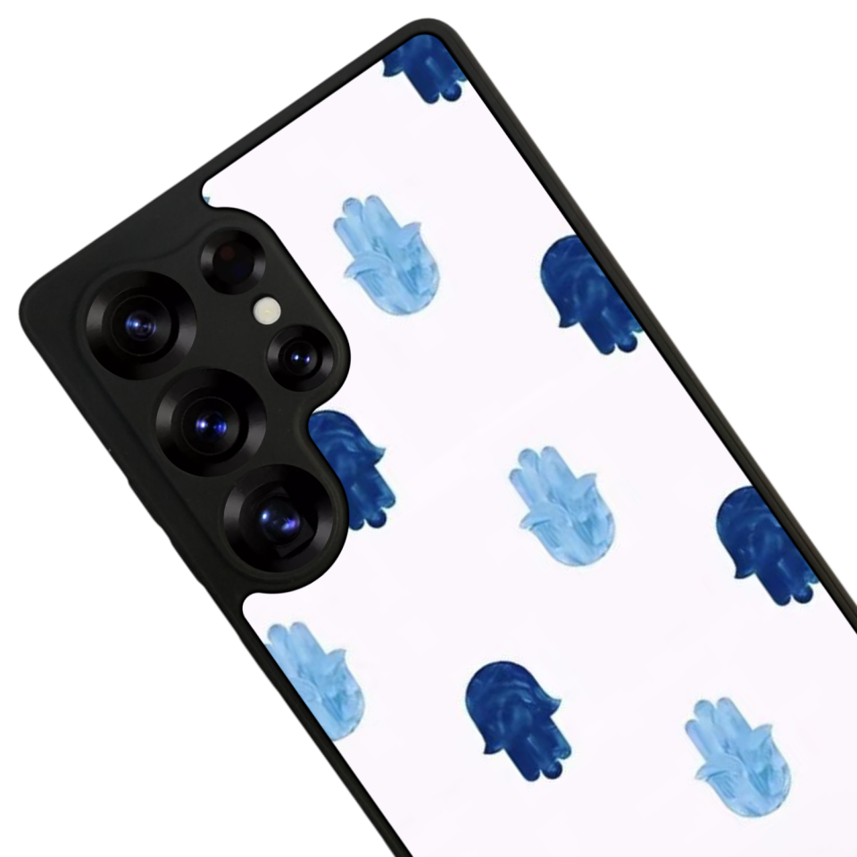 Samsung Galaxy S25 Ultra Uyumlu Nazar Tasarımlı Glossy Premium Kılıf