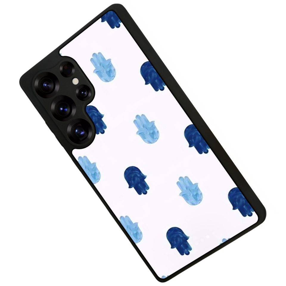 Samsung Galaxy S25 Ultra Uyumlu Nazar Tasarımlı Glossy Premium Kılıf